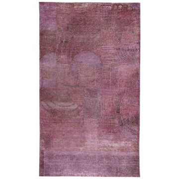 Transitional Silk Pink Handknotted Rug