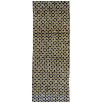 Transitional Silk & Wool Grey Handknotted Rug