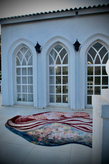 Curvature Pulse Hand Tufted Rug