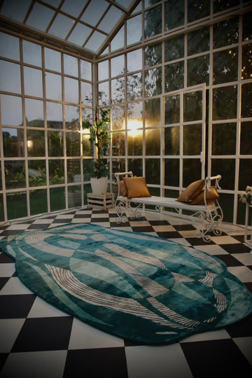 Aetheric Tides Of Rhythm Hand Tufted Rug