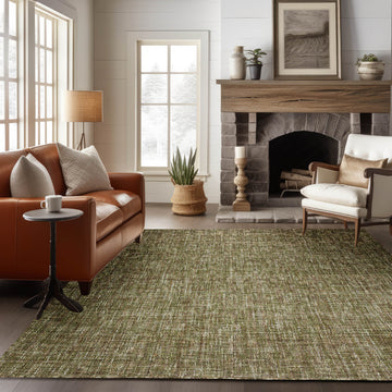 Azura Hand Woven Rug - Green