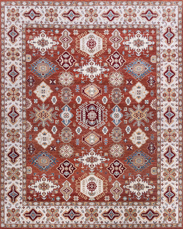 Transitional Wool Brown Handknotted Rug
