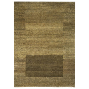Modern Wool Green Handknotted Rug