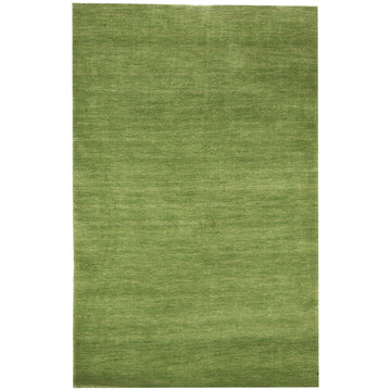 Modern Wool Green Handknotted Rug
