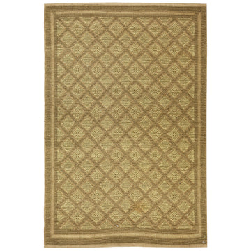 Modern Wool Brown Handknotted Rug