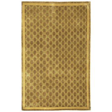 Modern Wool Green Handknotted Rug