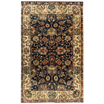 Traditional Wool Blue Handknotted Rug