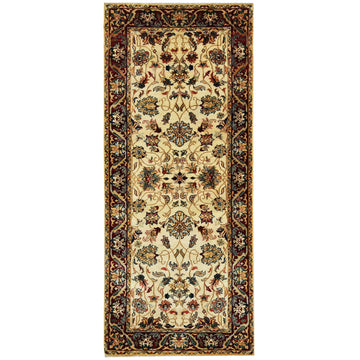 Traditional Wool Beige Handknotted Rug