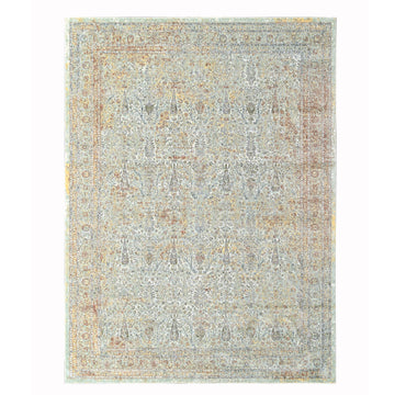 Pastel Modern Aqua Power Loom Rug