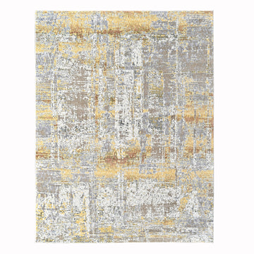 Pastel Modern Gold Power Loom Rug