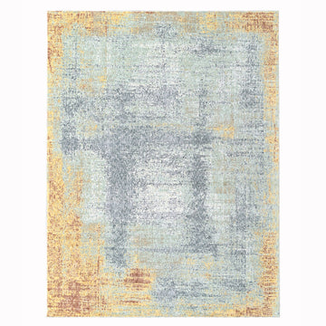 Pastel Modern Aqua Power Loom Rug