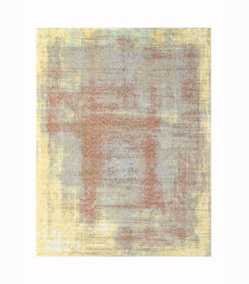 Pastel Modern Rust Power Loom Rug