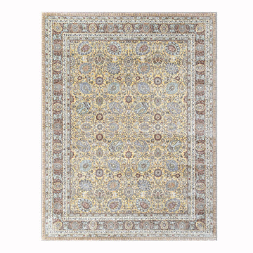 Pastel Modern Gold Rust Power Loom Rug