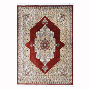 Mogul Modern Red Power Loom Rug