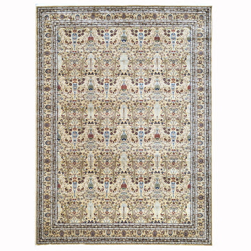 Mogul Modern Camel Power Loom Rug