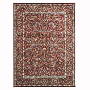 Mogul Modern Red Power Loom Rug