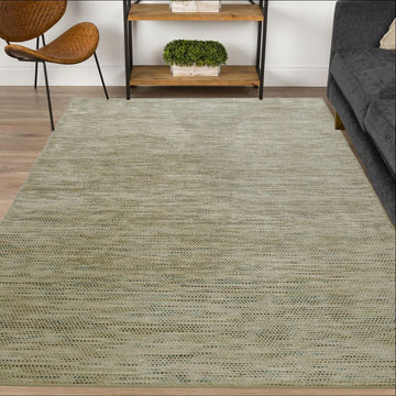 Noir Hand Woven Wool & Viscose Rug - Taupe