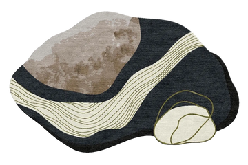 Curvature Pulse Hand Tufted Rug