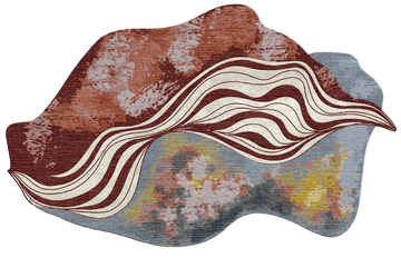 Curvature Pulse Hand Tufted Rug