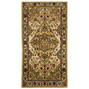 Traditional Wool Cream Handknotted Rug