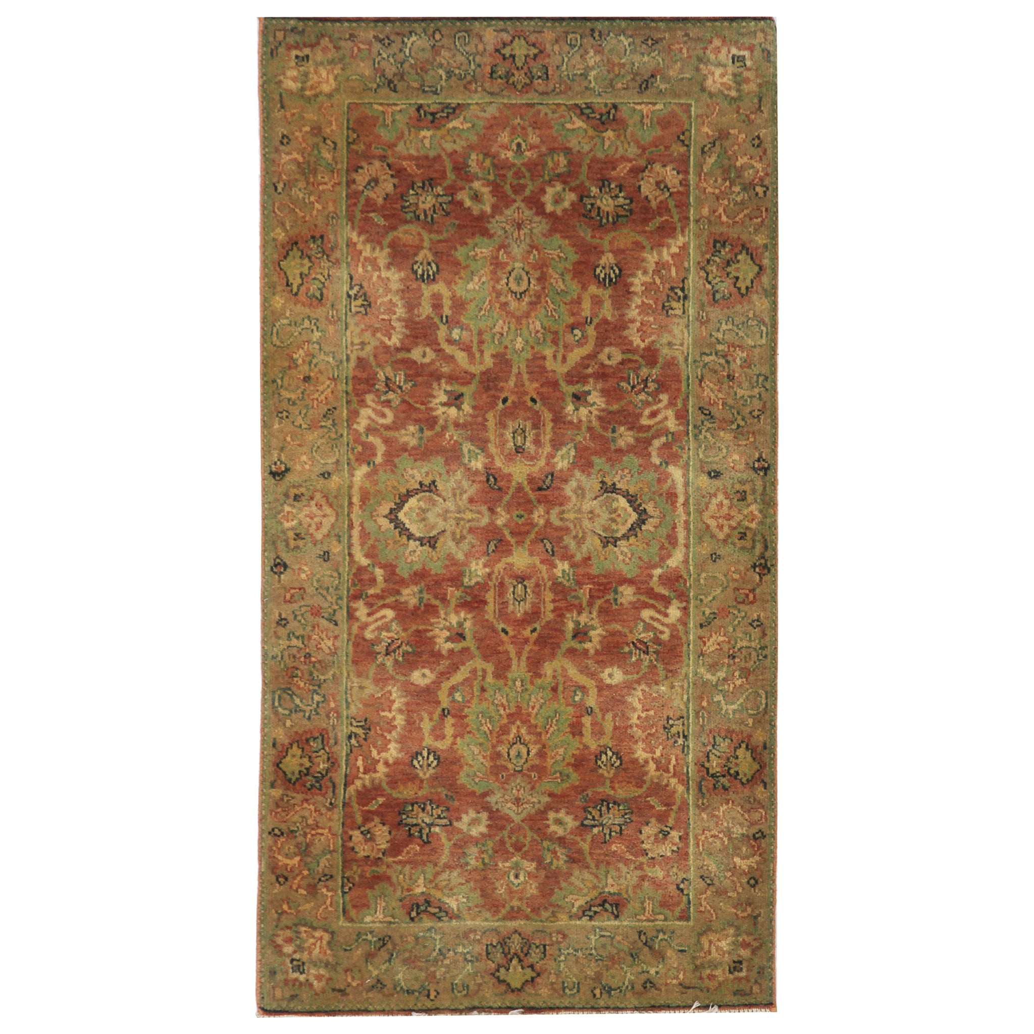 Traditional Wool Red Handknotted Rug