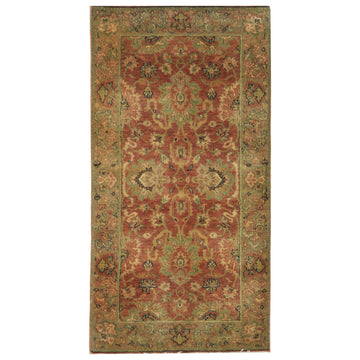 Traditional Wool Red Handknotted Rug