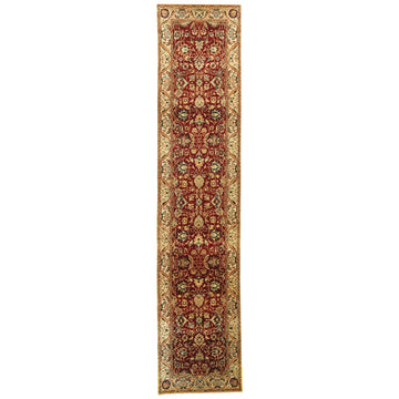 Traditional Wool Red Handknotted Rug