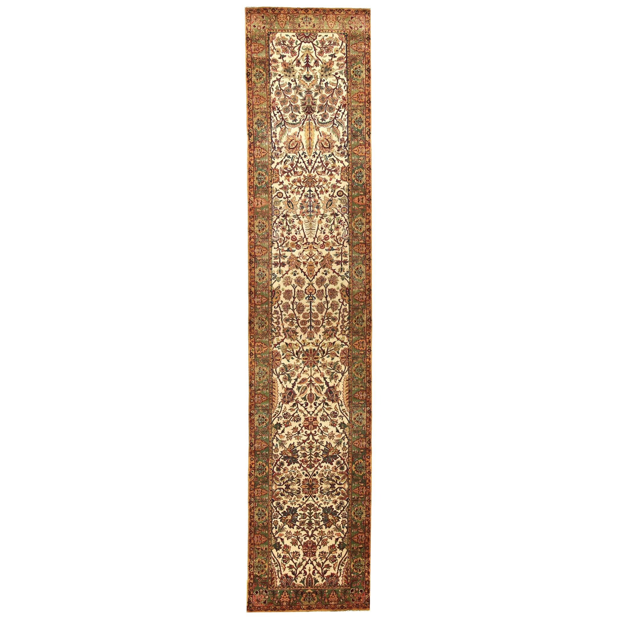 Traditional Wool Cream Handknotted Rug