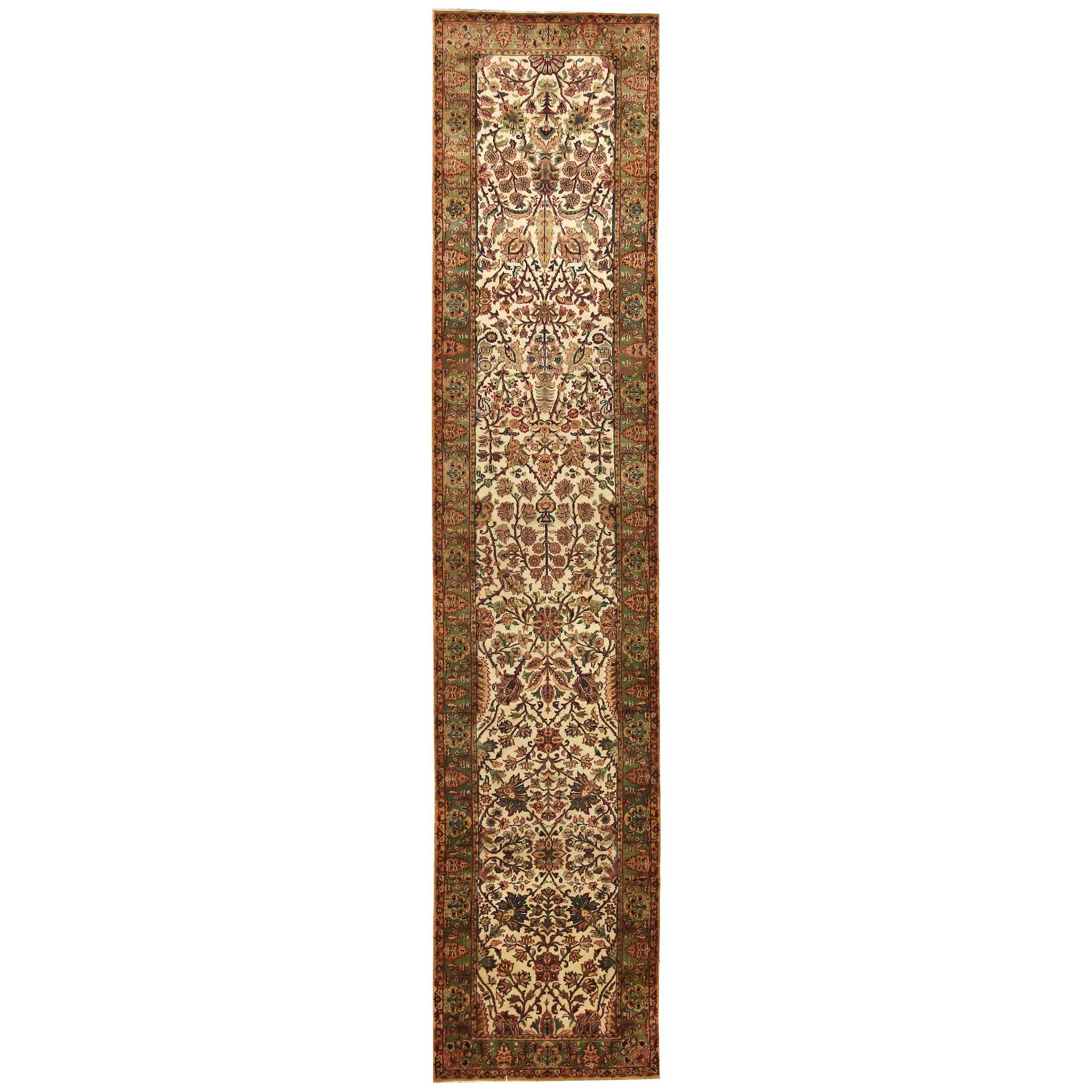 Traditional Wool Cream Handknotted Rug