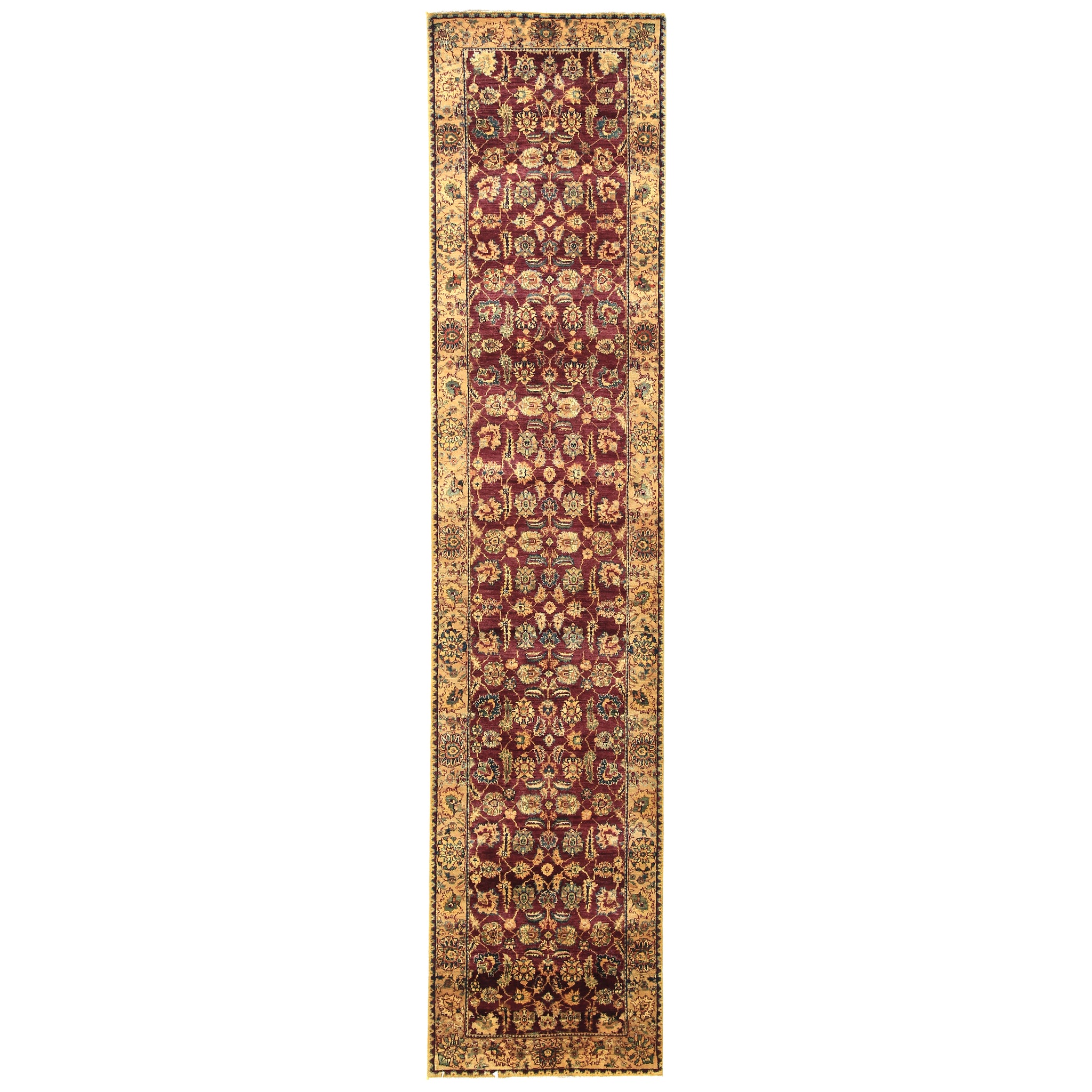 Traditional Wool Red Handknotted Rug