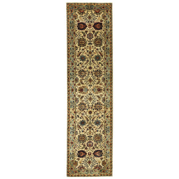 Traditional Wool Cream Handknotted Rug