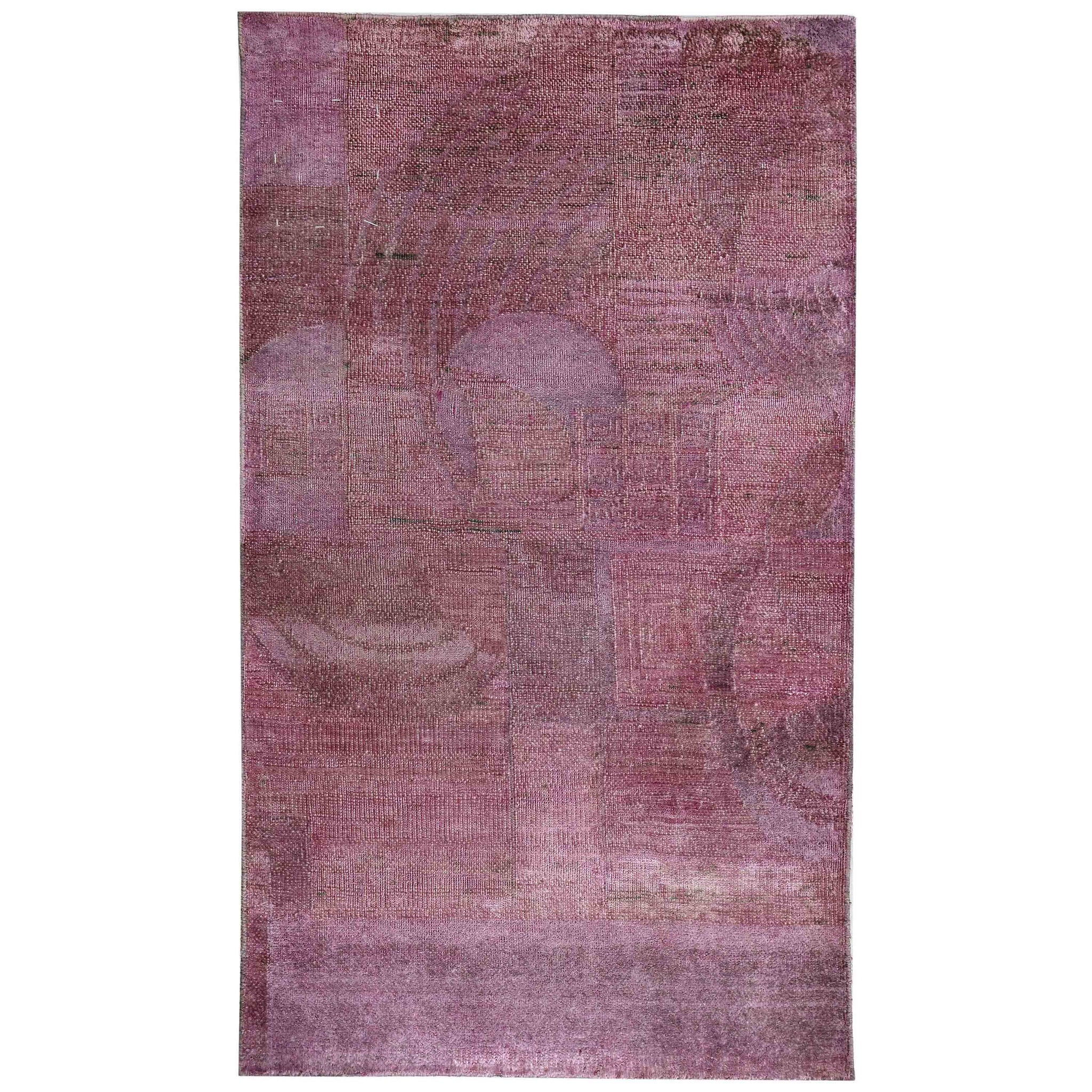 Transitional Silk Pink Handknotted Rug