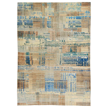 Transitional Silk Brown Handknotted Rug