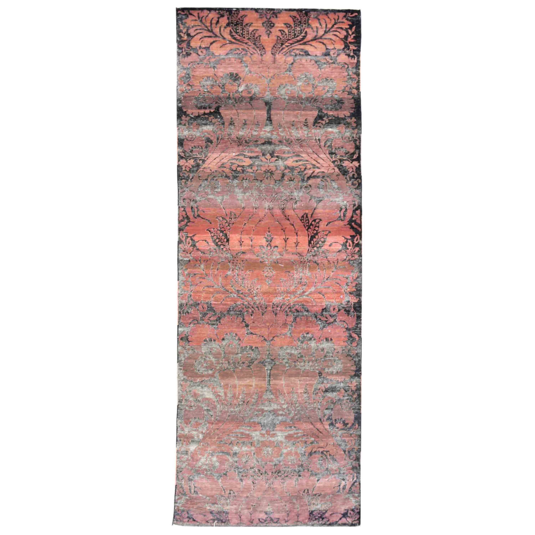 Transitional Silk Pink Handknotted Rug