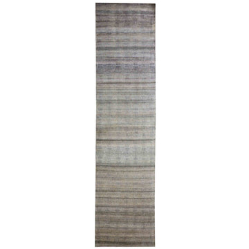 Transitional Silk Beige Handknotted Rug