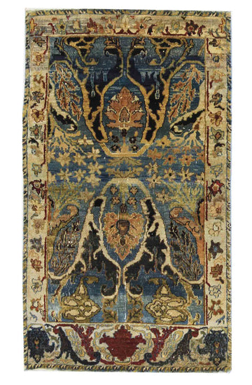 Traditional Wool Blue Handknotted Rug