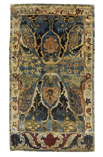 Traditional Wool Blue Handknotted Rug