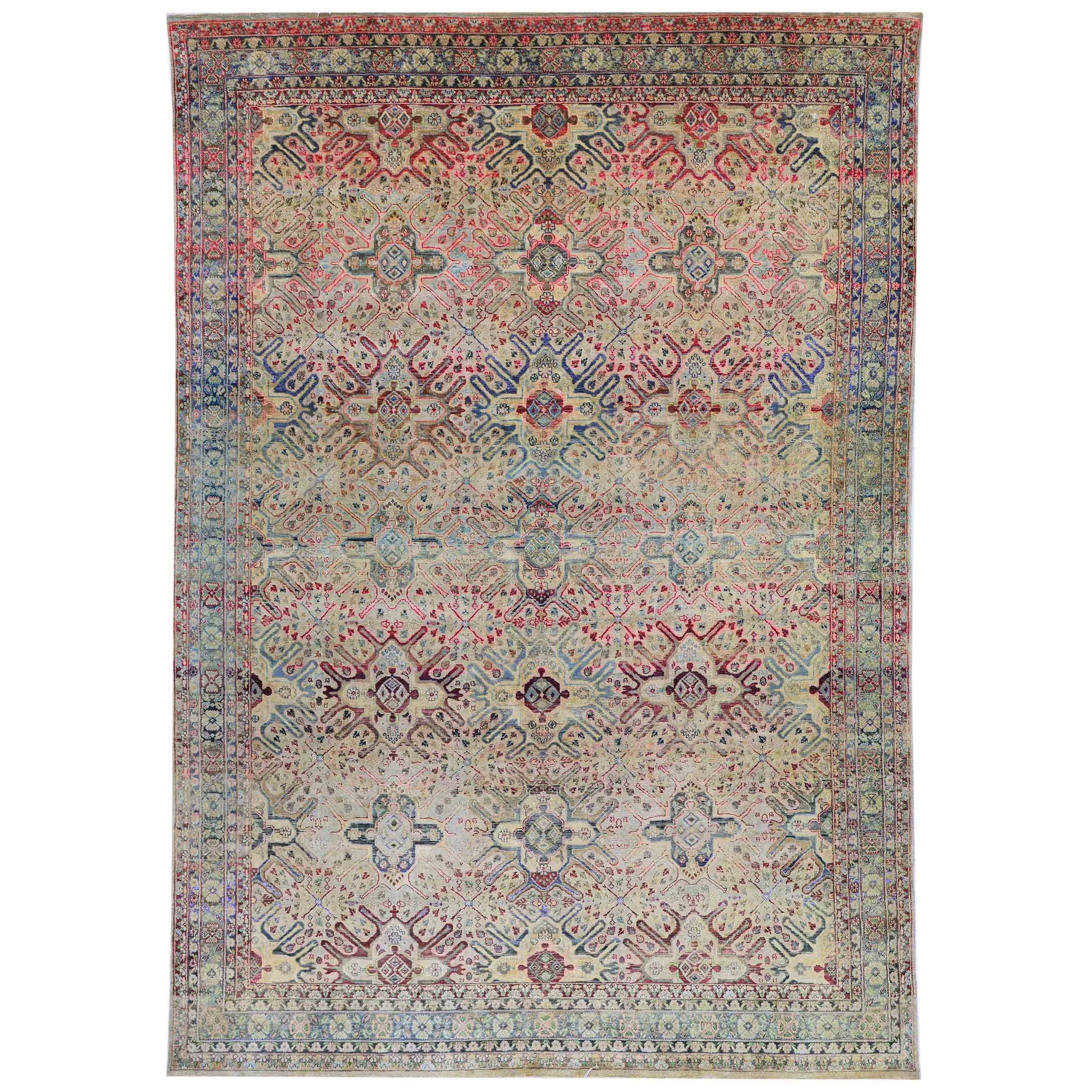 Transitional Silk Pink Handknotted Rug