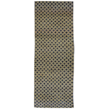 Transtional Silk & Wool Beige Handknotted Rug