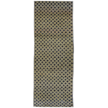 Transtional Silk & Wool Beige Handknotted Rug