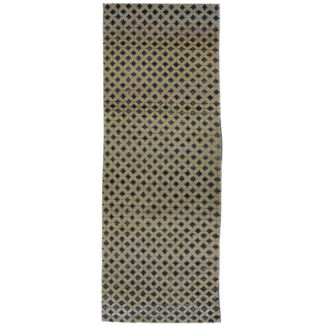 Transtional Silk & Wool Beige Handknotted Rug