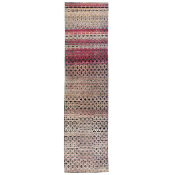 Transitional Silk Pink Handknotted Rug