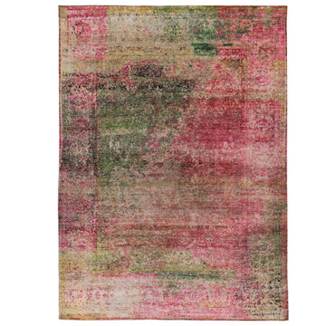 Transitional Silk Pink Handknotted Rug
