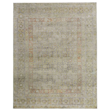 Transitional Silk Grey Handknotted Rug