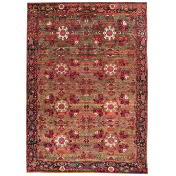 Traditional Silk Brown Handknotted Rug