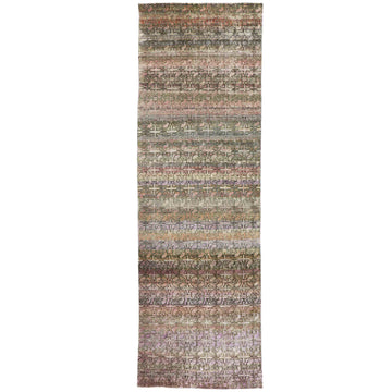 Transitional Wool Brown Handknotted Rug