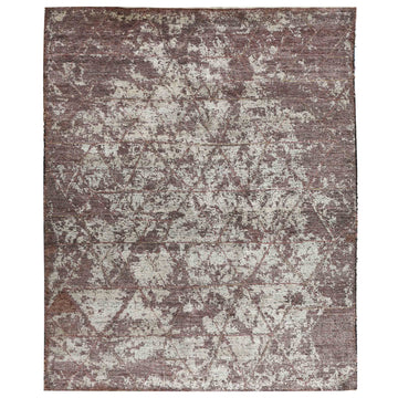 Traditional Wool Brown Handknotted Rug