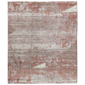 Transitional Wool Grey Handknotted Rug