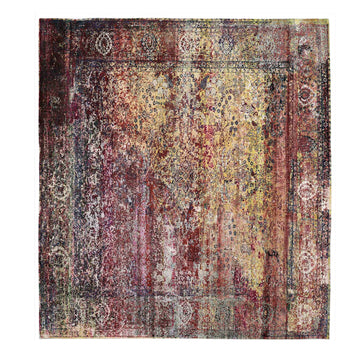 Transtional Silk Pink Handknotted Rug