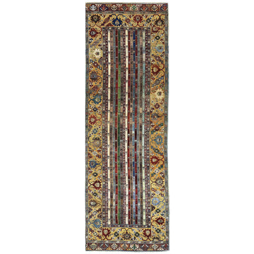 Transitional Wool Yellow Hand knotted Rug